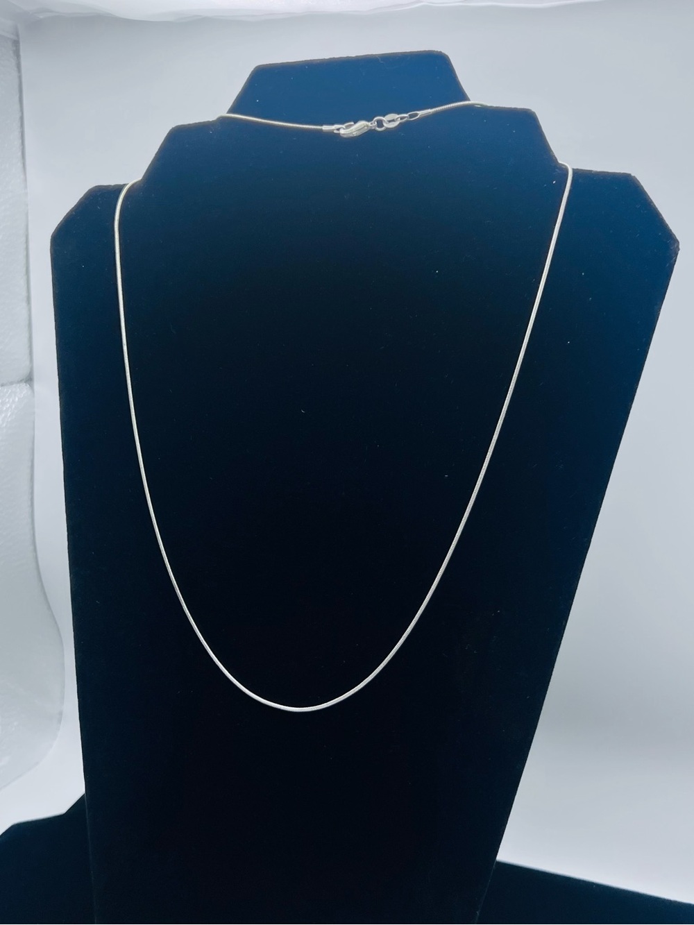 925 Sterling Silver Snake Chain Necklace 21” Minimalist Italian Style